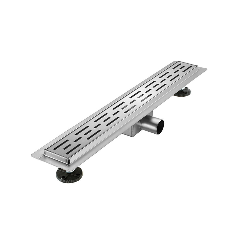24 英寸现代线性不锈钢 304 淋浴排水法兰防臭过滤器瓷砖插入地漏