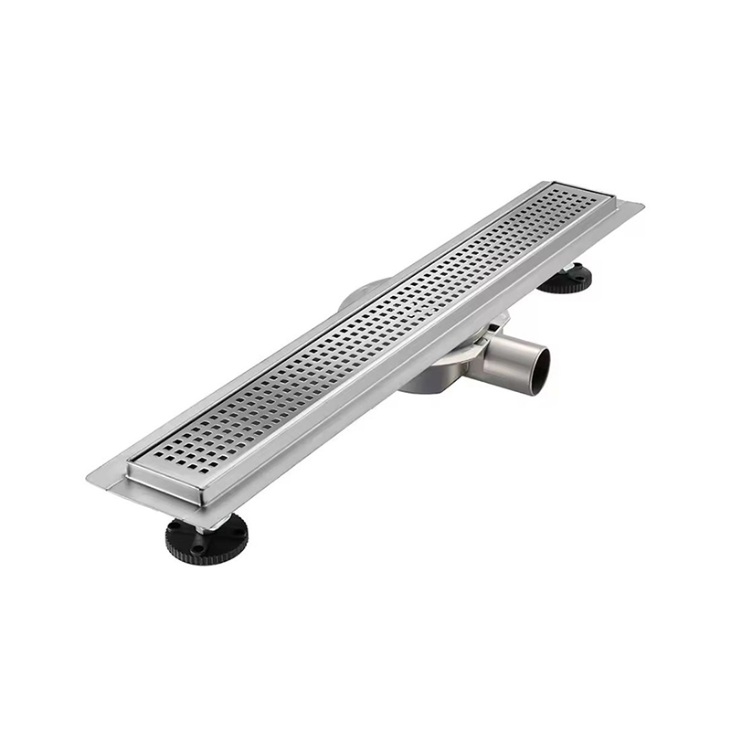 现代 304 不锈钢 360 度线性淋浴排水法兰格栅 20 英寸毛发过滤器过滤器