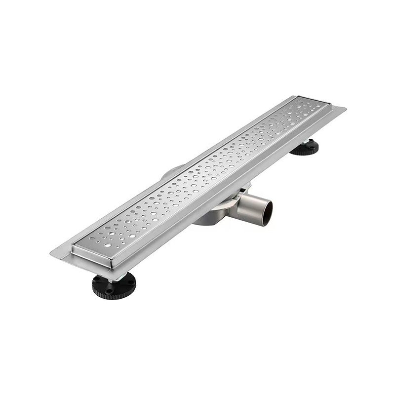 10 英寸现代 360 度地漏格栅 304 不锈钢浴缸过滤器酒店线性淋浴排水法兰