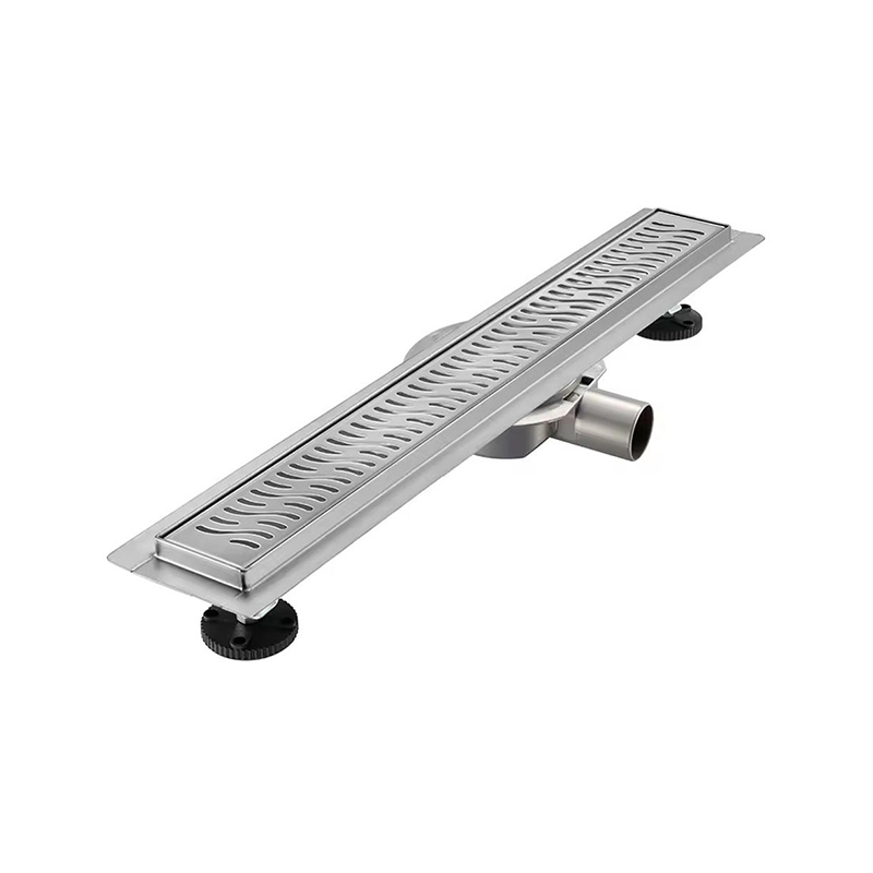 20 英寸现代 304 不锈钢线性淋浴排水管 360 度地漏法兰毛发过滤器过滤器