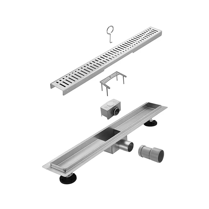 24 英寸现代线性淋浴排水法兰 304 不锈钢防臭过滤器